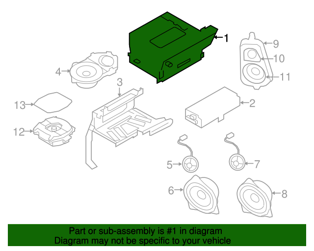 14-18 Receiver - BMW X5 4 Series (65-12-9-325-978) / #?