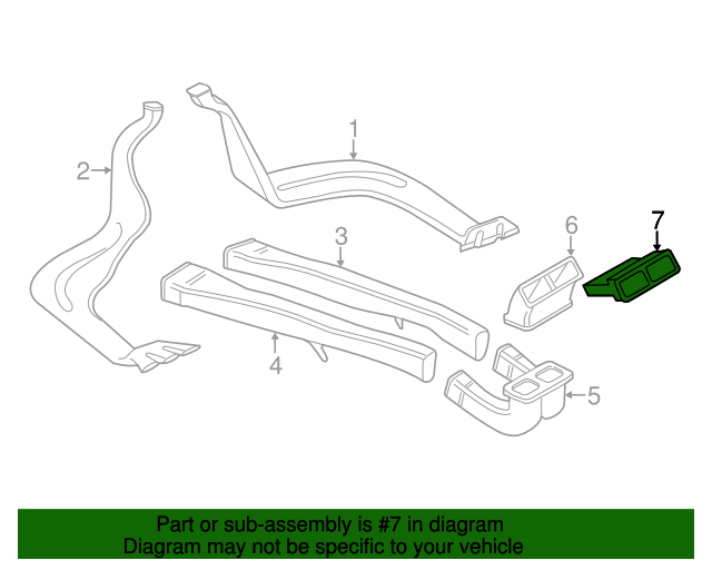 15-17 Air Outlet - Volkswagen Touareg (7P6-819-203-A-UBN) - #U602