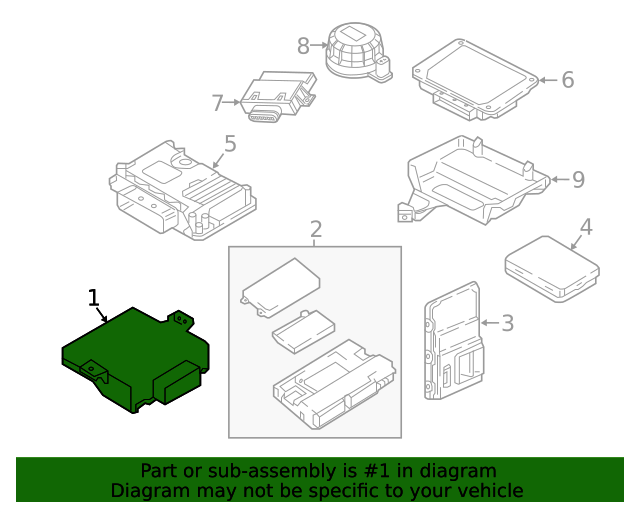 19-20 Control Module - Audi RS5 (80A-907-468-B) / #B004