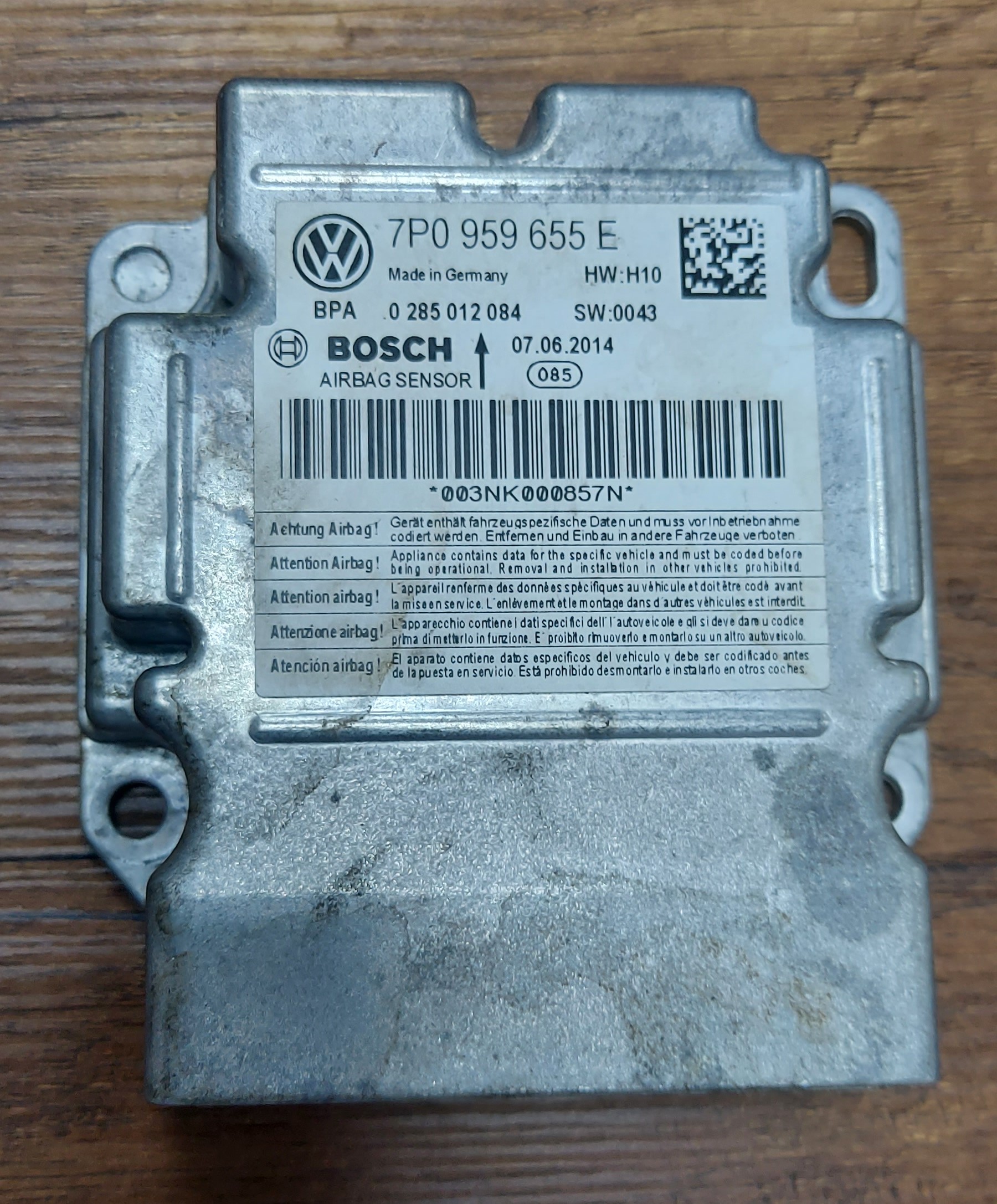 11-17 Air Bag Module - Volkswagen Touareg / Porsche Cayenne (7P0-959-655-E-02H) - #B003