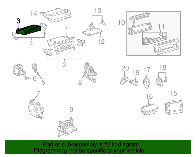 02-10 Lexus Link Digital E - Lexus SC (86280-0W070-KIT) - #B002