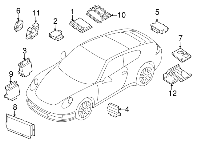 11-17 Control Unit For Fuel Pump - Touareg / Porsche 911 Turbo  (958-906-093) / #B003