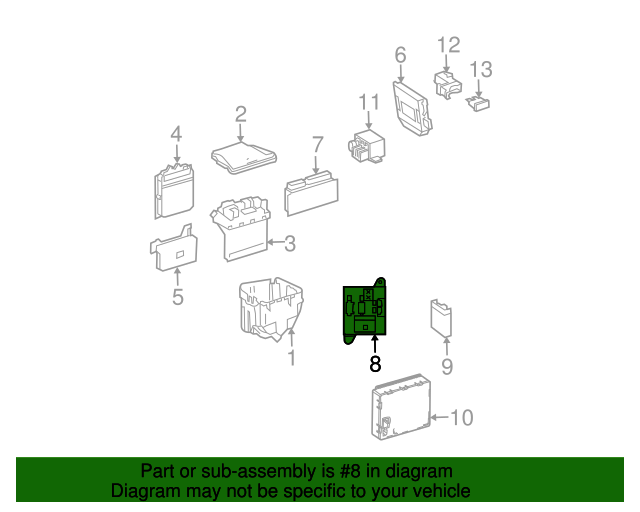 07-08 Control Unit - Mercedes-Benz CLS (2115455332) / #B004 