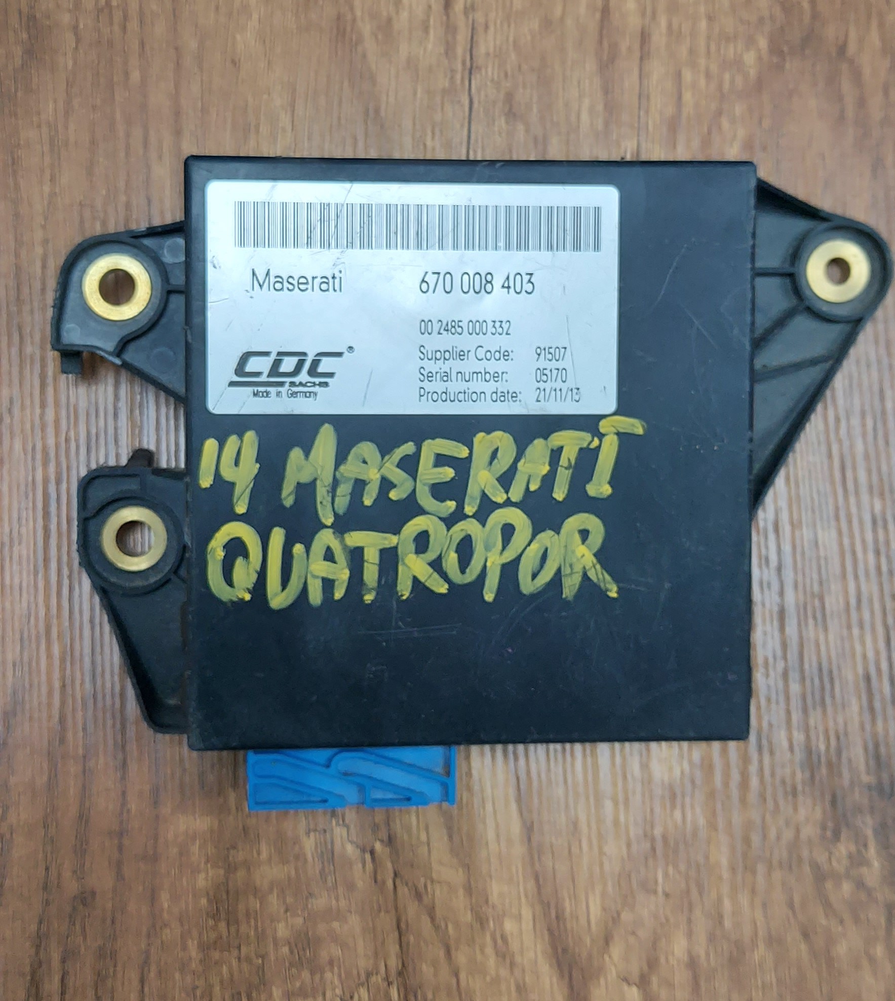 Maserati Quattroporte 2013-2019 Suspension Control Module ECU 670008403 670009256 OEM / #B005