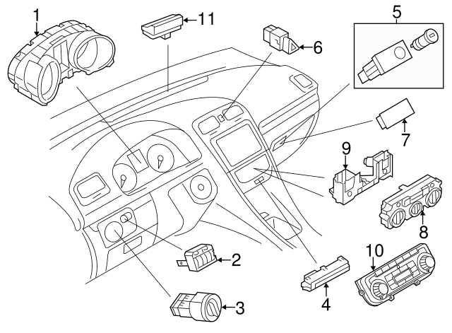 13-17 Dash Control Unit - Volkswagen (3AA-907-044-CK-ZJU) - #U203