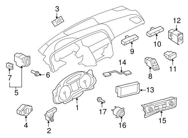 Audi S5 2014 - 2017 Instrument Cluster - #U603 