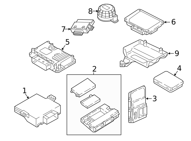 19-20 Control Module - Audi RS5 (80A-907-468-B) / #B004