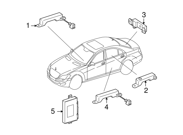 10-14 Control Module - Mercedes-Benz (221-900-03-04) / #B004