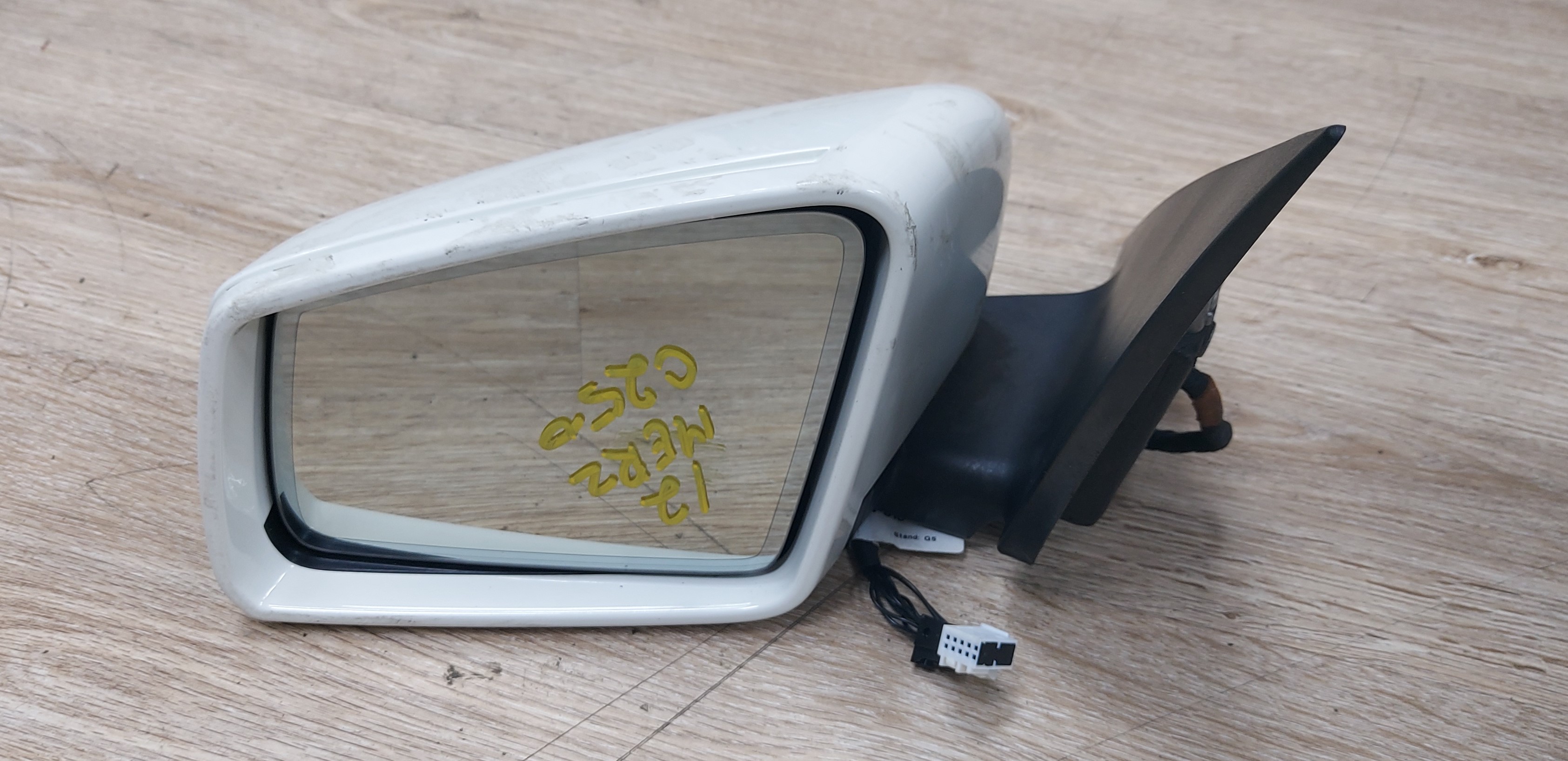 11-15 WHITE DRIVER LEFT SIDE MIRROR FOR MERCEDES C - class - #U502