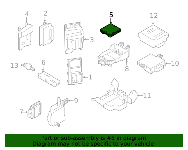 17-21 Control Unit - AUDI (8W0-907-064-FH) / #B004