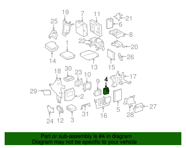 08-14 Control Module - Mercedes-Benz S  (221-870-39-95) / #B004 